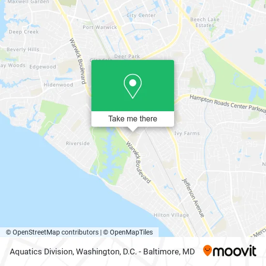 Aquatics Division map