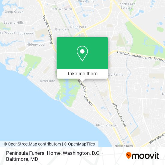 Mapa de Peninsula Funeral Home