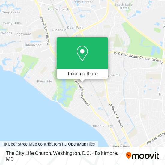 The City Life Church map
