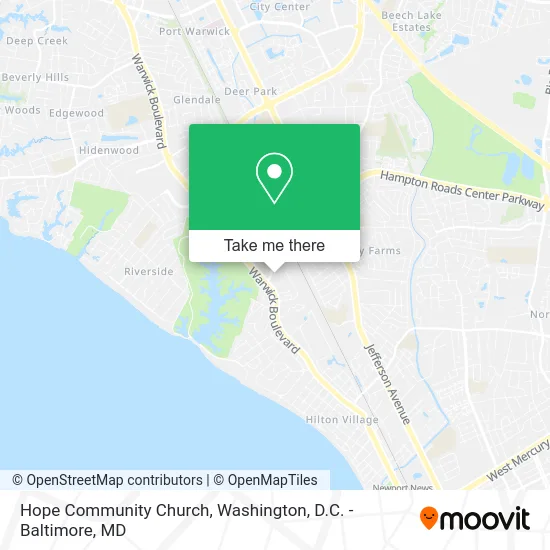 Hope Community Church map
