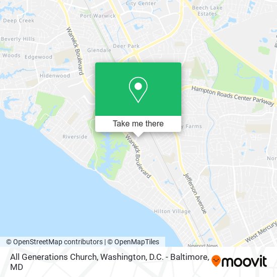All Generations Church map