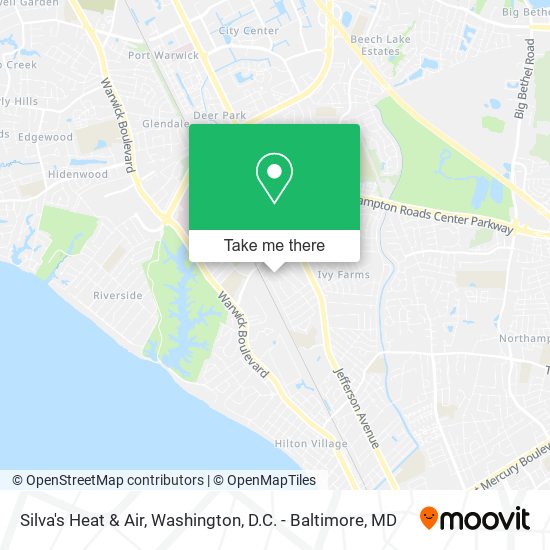 Silva's Heat & Air map