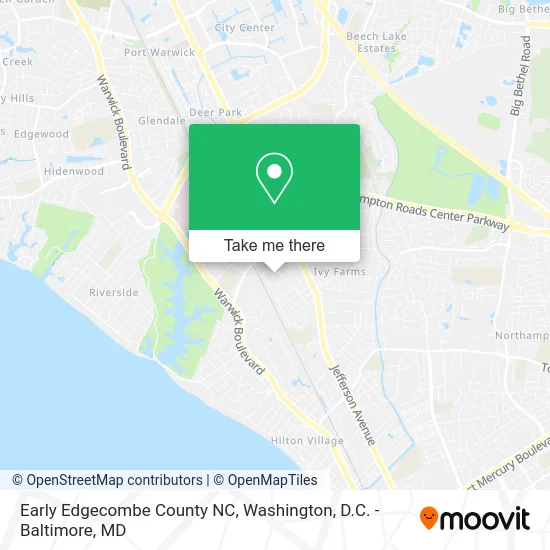 Early Edgecombe County NC map