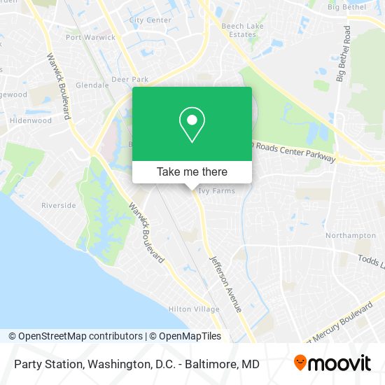 Party Station map