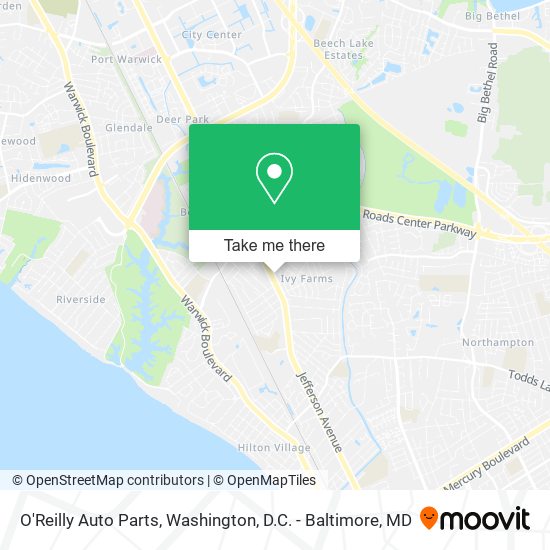 Mapa de O'Reilly Auto Parts