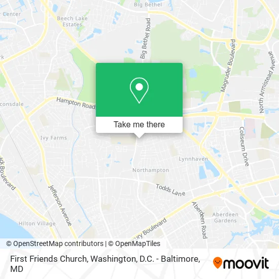 First Friends Church map