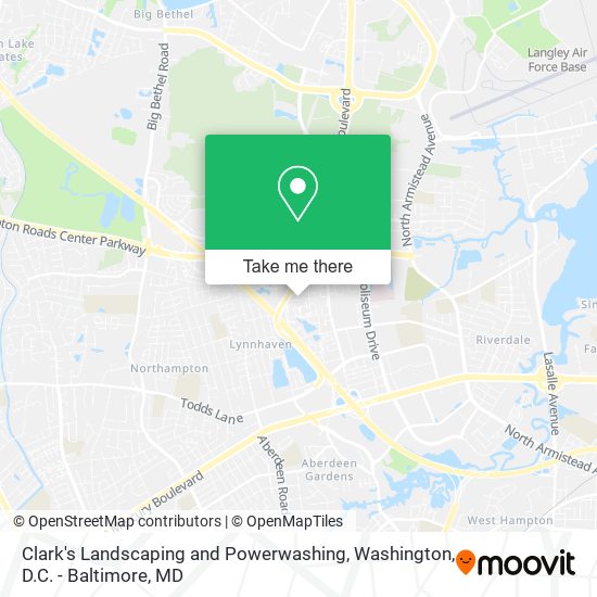 Clark's Landscaping and Powerwashing map