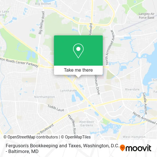 Ferguson's Bookkeeping and Taxes map