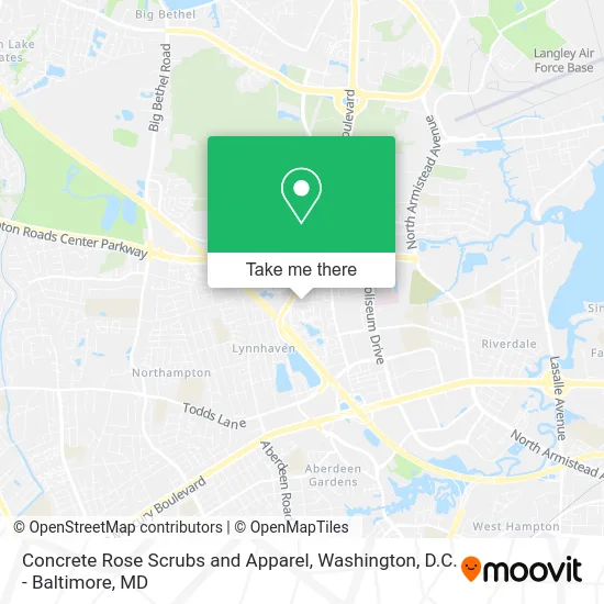 Concrete Rose Scrubs and Apparel map