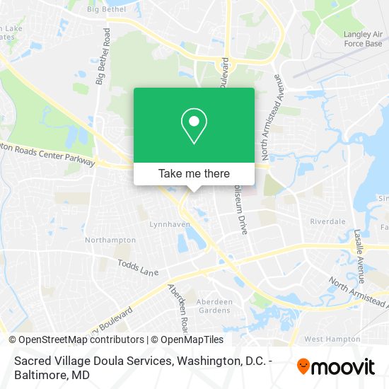 Sacred Village Doula Services map
