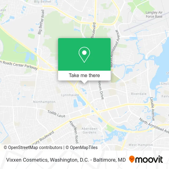 Vixxen Cosmetics map