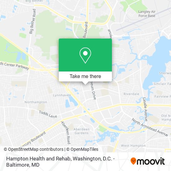 Mapa de Hampton Health and Rehab