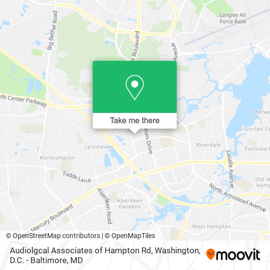 Mapa de Audiolgcal Associates of Hampton Rd