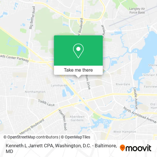 Kenneth L Jarrett CPA map