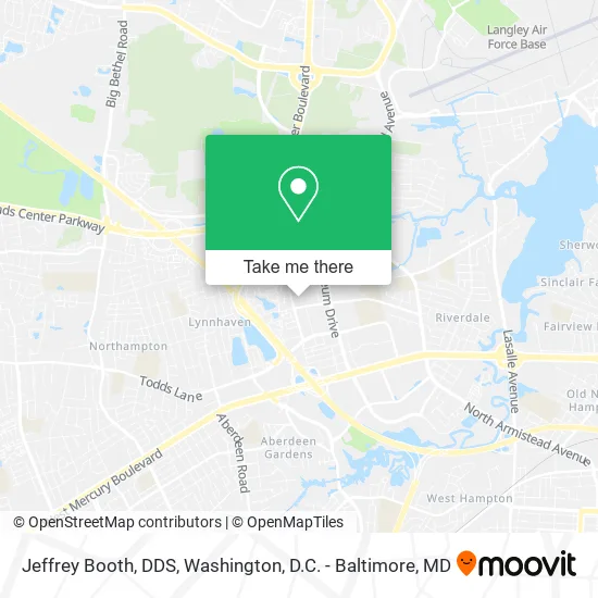 Jeffrey Booth, DDS map