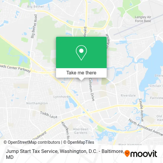 Jump Start Tax Service map