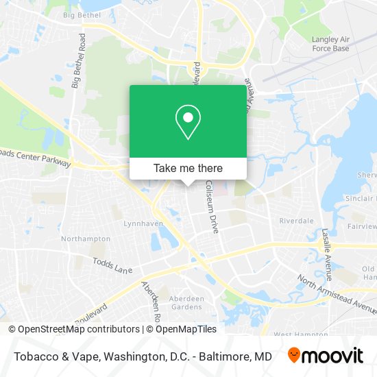 Tobacco & Vape map