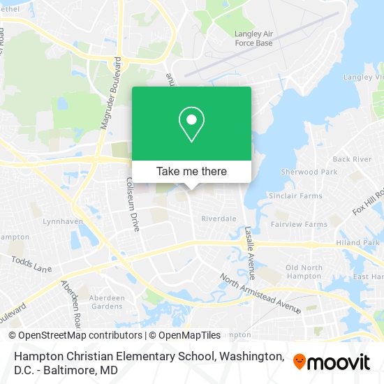 Mapa de Hampton Christian Elementary School