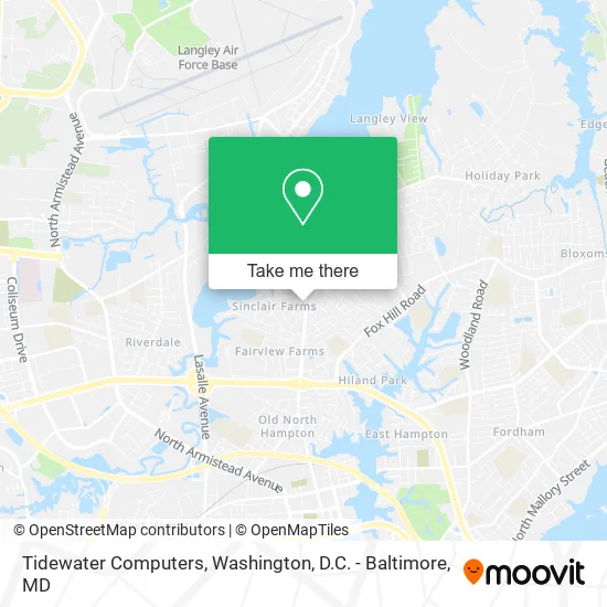 Tidewater Computers map