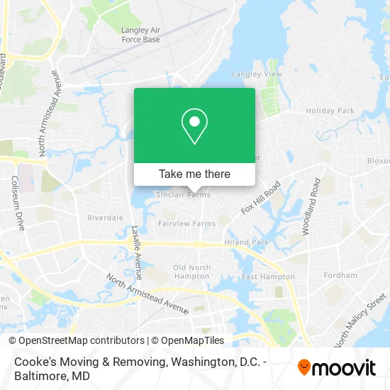 Cooke's Moving & Removing map