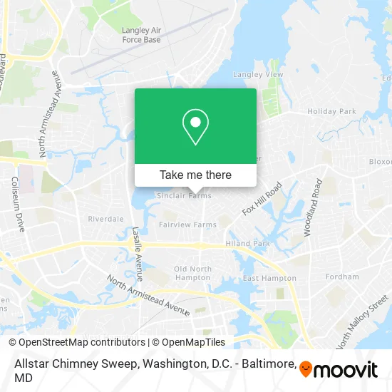 Allstar Chimney Sweep map