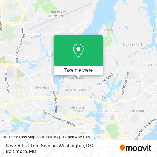 Save-A-Lot Tree Service map