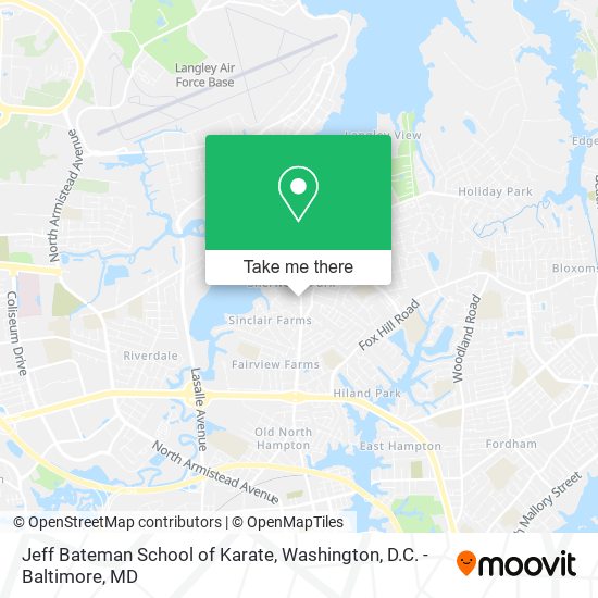 Jeff Bateman School of Karate map