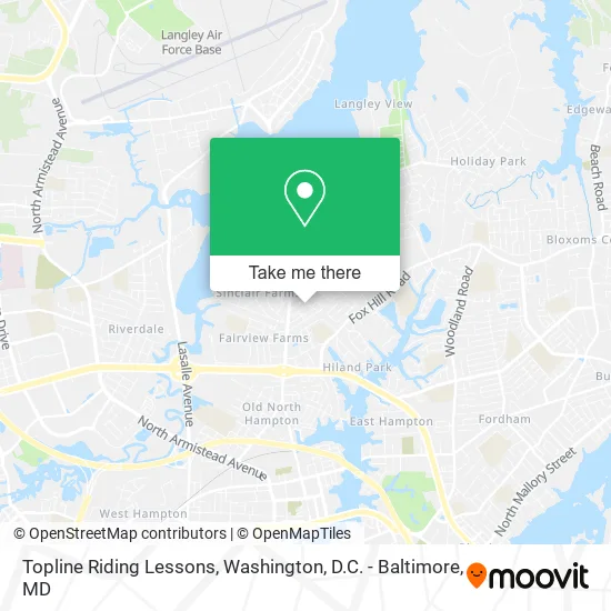 Topline Riding Lessons map