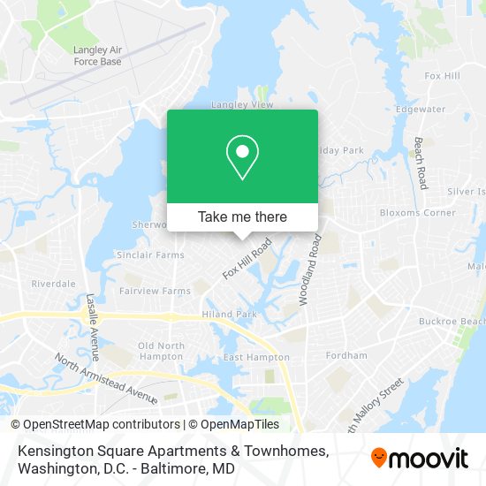 Kensington Square Apartments & Townhomes map