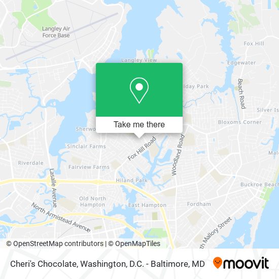 Cheri's Chocolate map
