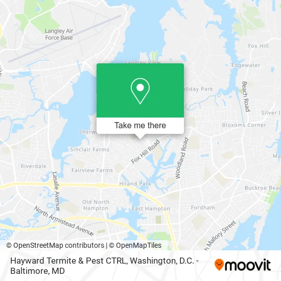 Hayward Termite & Pest CTRL map