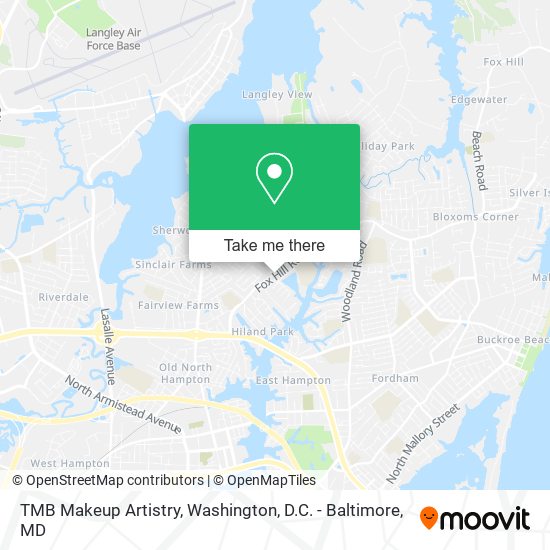 TMB Makeup Artistry map