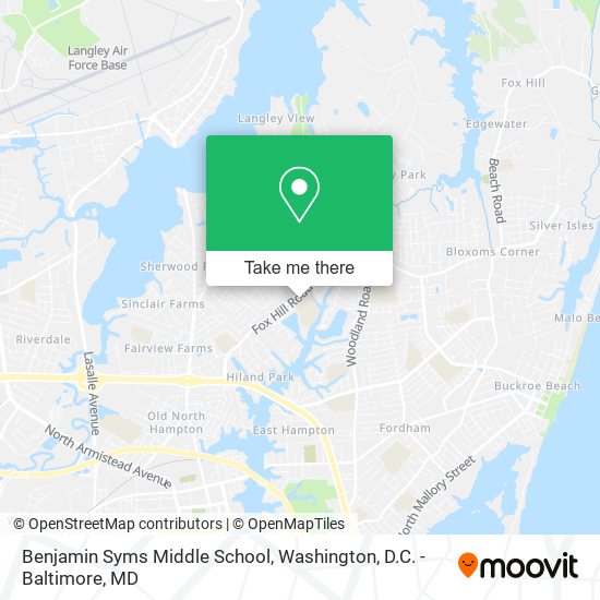 Benjamin Syms Middle School map
