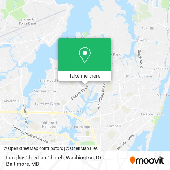 Langley Christian Church map