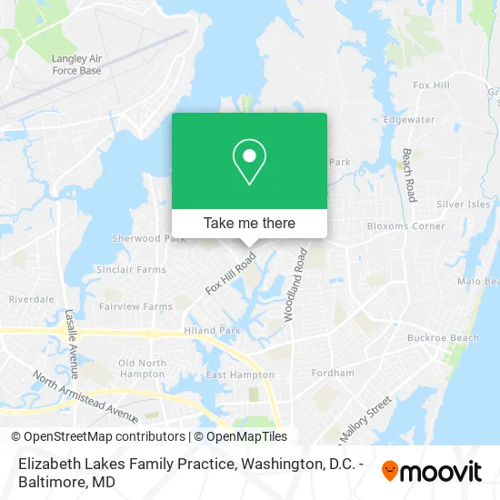 Elizabeth Lakes Family Practice map