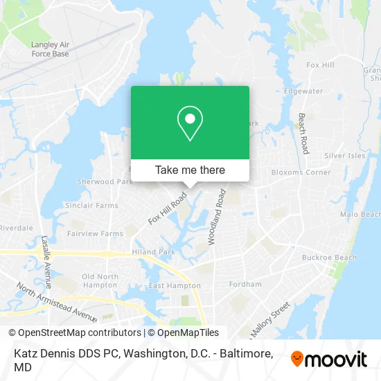 Katz Dennis DDS PC map