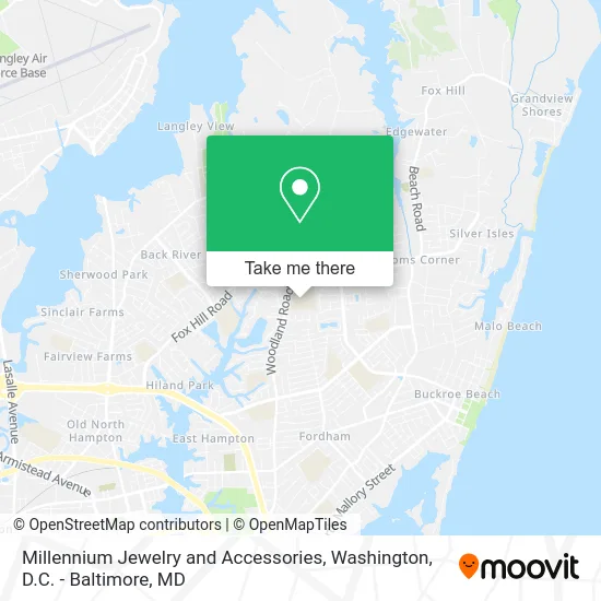 Millennium Jewelry and Accessories map