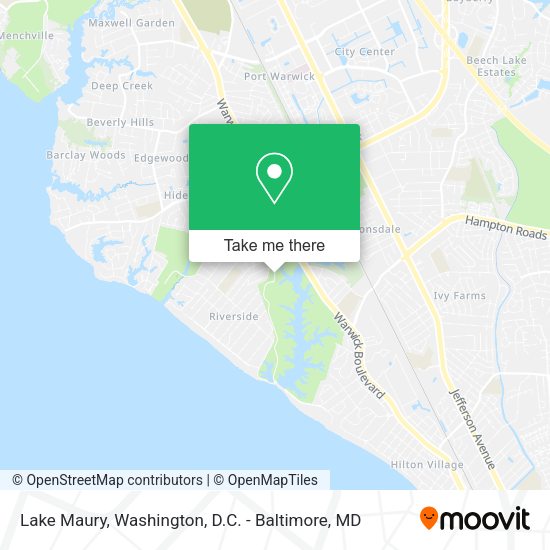 Lake Maury map