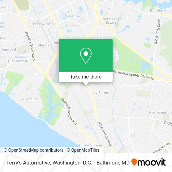 Terry's Automotive map
