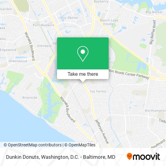 Dunkin Donuts map