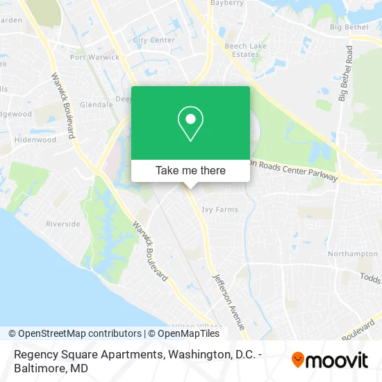 Regency Square Apartments map