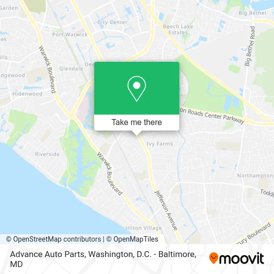 Advance Auto Parts map