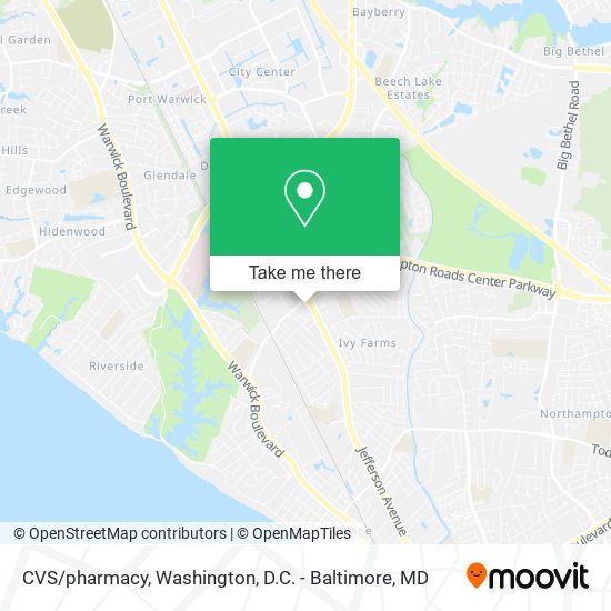 CVS/pharmacy map