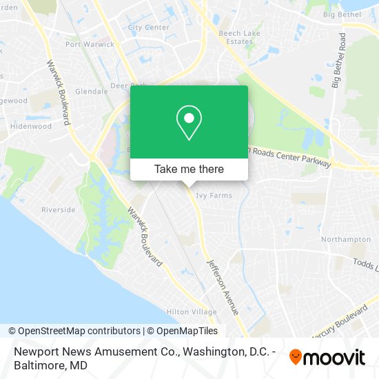 Mapa de Newport News Amusement Co.