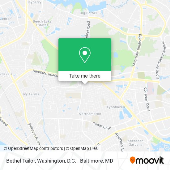 Bethel Tailor map