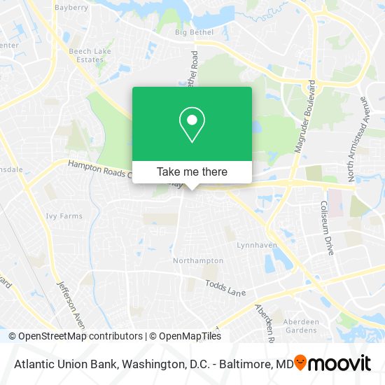 Atlantic Union Bank map