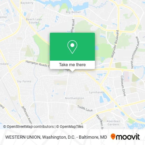 WESTERN UNION map
