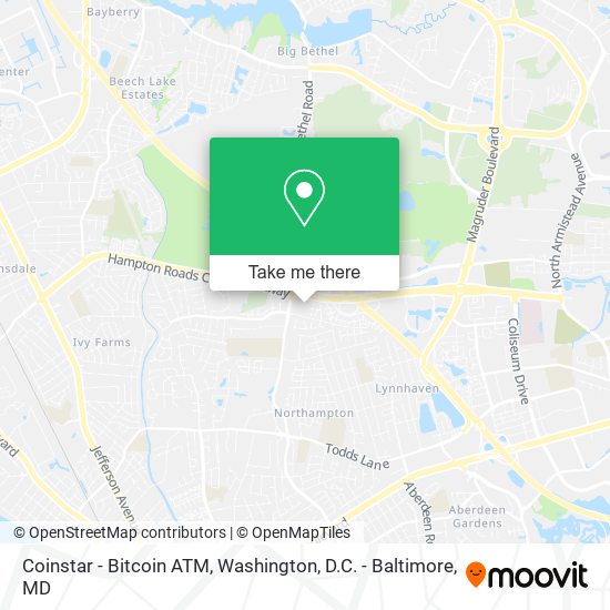 Coinstar - Bitcoin ATM map