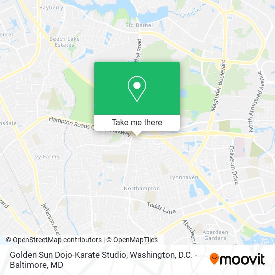 Golden Sun Dojo-Karate Studio map
