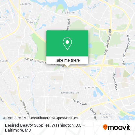 Desired Beauty Supplies map